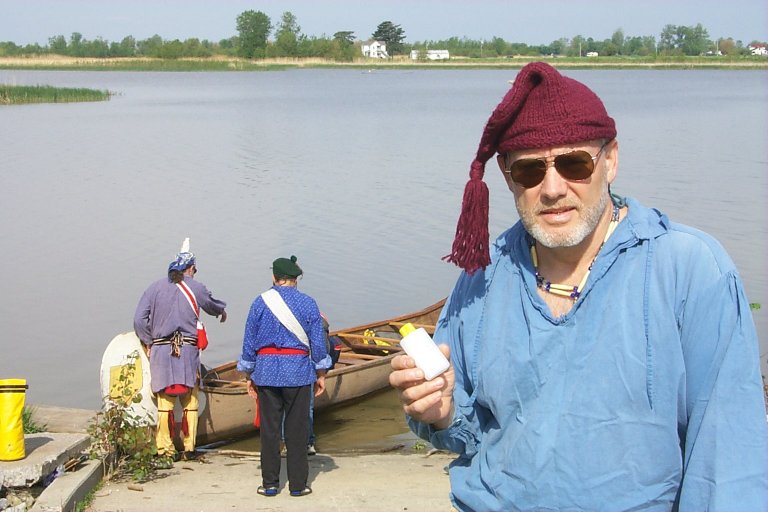 A bottle of Lake Erie water, to be dumped into the Ohio River (Larry amp; Sophia idea)